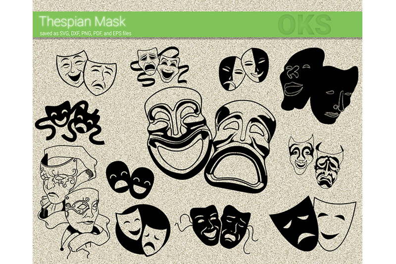 Download Thespian Mask Svg Svg Files Vector Clipart Cricut Download By Crafteroks Thehungryjpeg Com