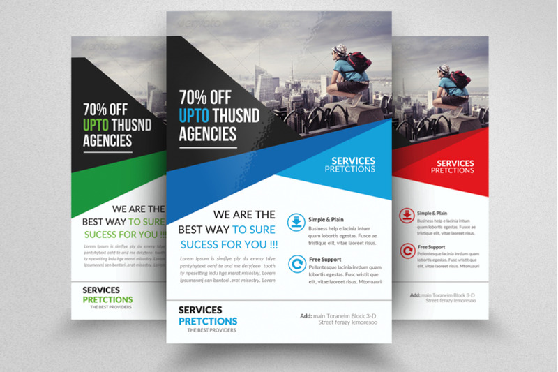 Business Tourist Flyer Template By Designhub | TheHungryJPEG