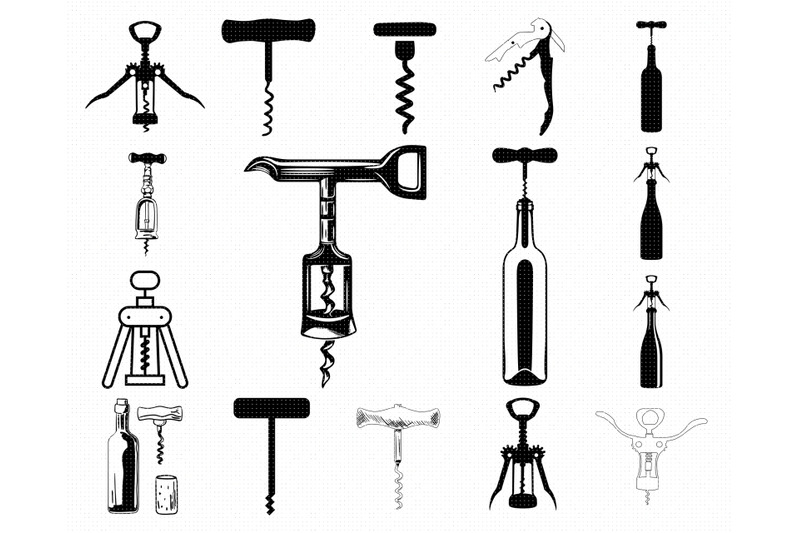 Corkscrew Svg, Svg Files, Vector, Clipart, Cricut, Download By 