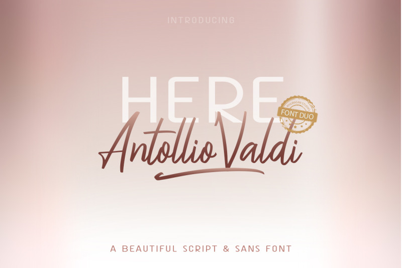 Here Antollio Valdi Font Duo By Khurasan Thehungryjpeg Com