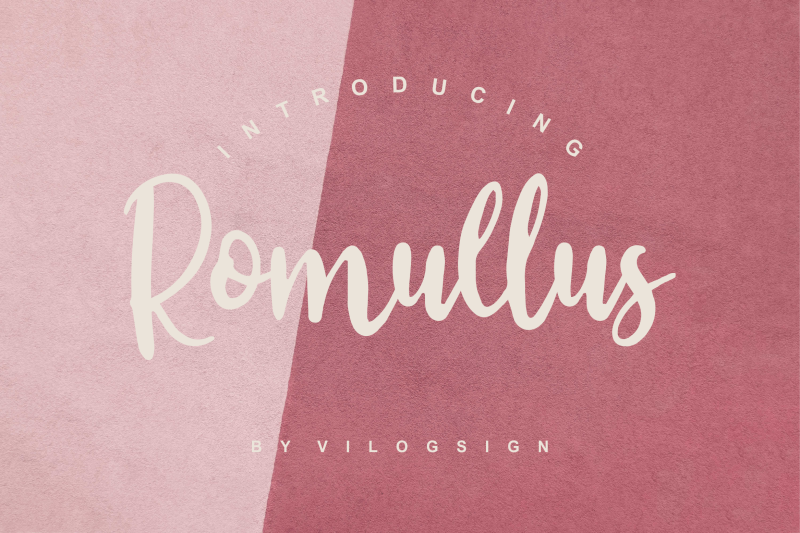 Romullus Playful Script Font By Vilogsign Thehungryjpeg Com