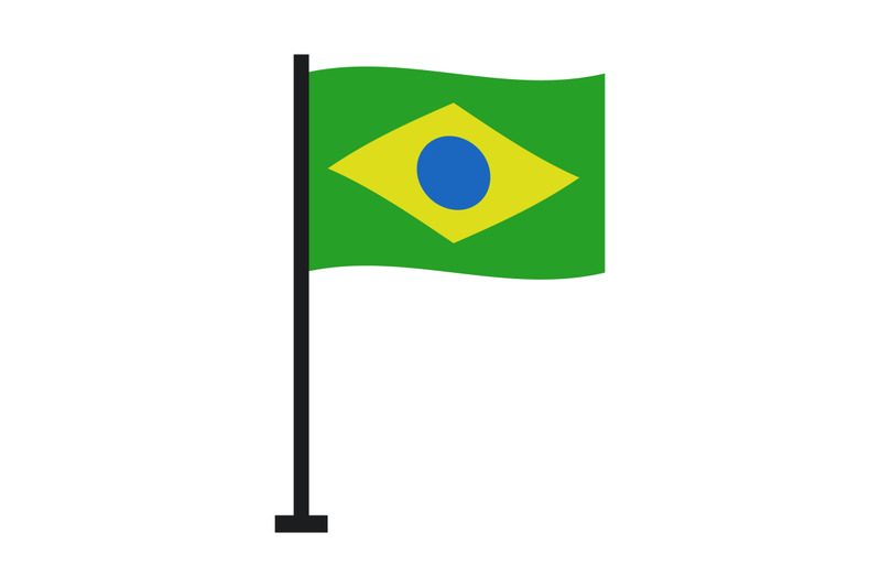 Brazil flag By Marco Livolsi | TheHungryJPEG