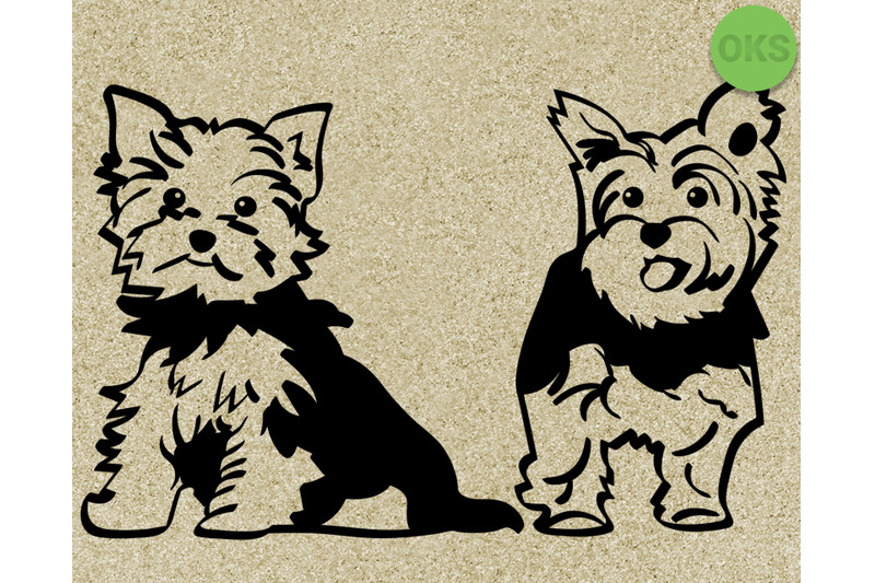 Yorkshire Terrier Svg Dogs Svg Files Vector Clipart Cricut Downlo By Crafteroks Thehungryjpeg Com