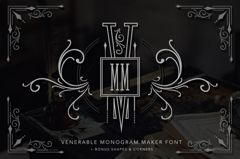Venerable Monogram Maker Font By Avalon Rose Design Thehungryjpeg Com