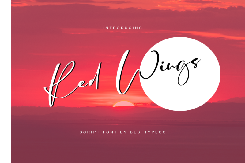 Red Wings By Besttypeco Thehungryjpeg Com