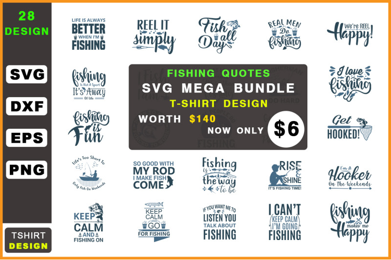 Download Fishing T Shirt Design Svg Mega Bundle By Teewinkle Thehungryjpeg Com