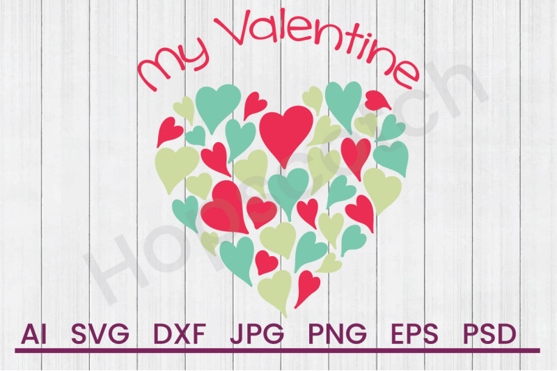 Valentine Teddy Bear - SVG File, DXF File By Hopscotch Designs