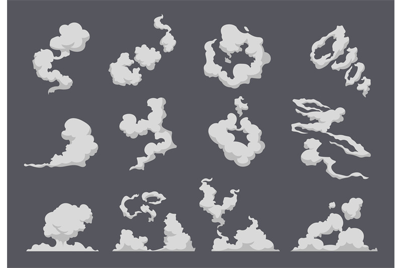 cartoon fight dust cloud