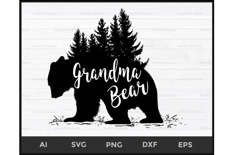 Grandma bear svg files, Grandma bear svg, Bear svg ...