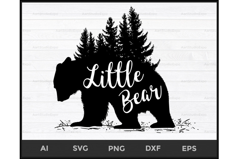 Little Bear Svg Files Little Bear Svg Bear Svg Baby Svg By Creative Art Thehungryjpeg Com