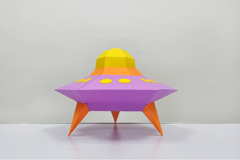 DIY Alien space ship, UFO - 3d papercraft By PAPER amaze