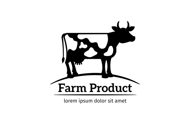 Cow logo emblem By SmartStartStocker | TheHungryJPEG