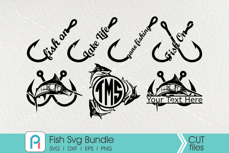 Download Fish Svg Bundle Fishing Svg Fish Clip Art Fishing Monogram By Pinoyart Thehungryjpeg Com