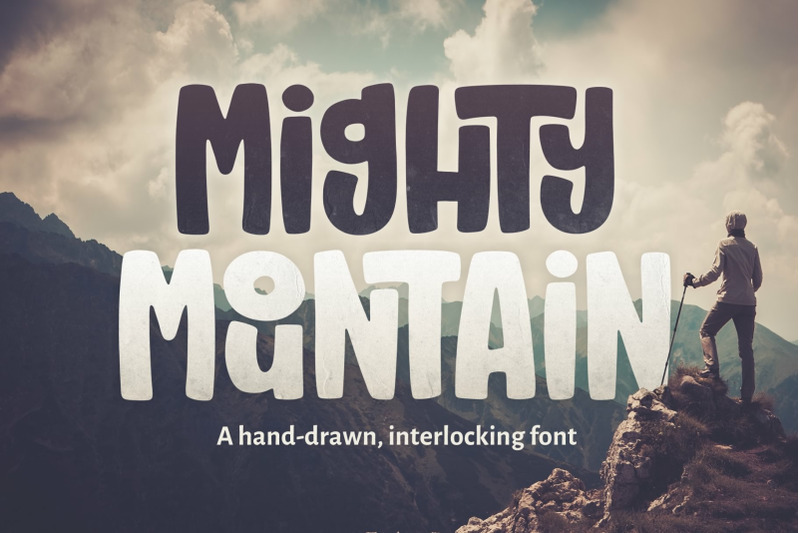 Mighty Mountain Font By Denise Chandler Thehungryjpeg Com
