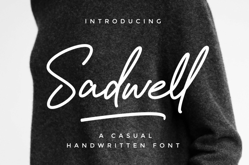 Sadwell A Casual Handwritten Font By Sant Thehungryjpeg Com
