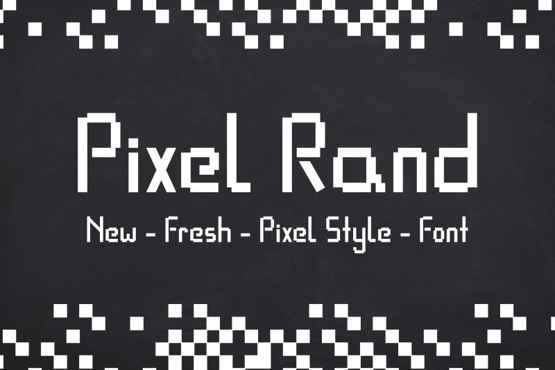 Pixel Rand By Dasagani Thehungryjpeg Com