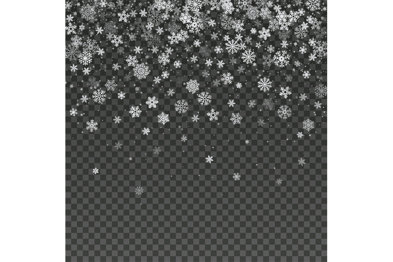 Silver snowflake isolated on a transparent Vector Image