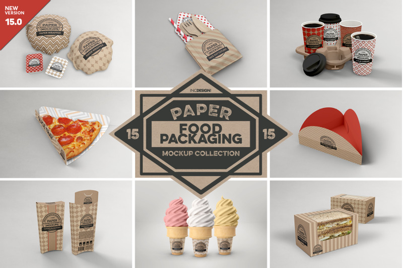 Download Vol 15 Food Box Packaging Mockups By Inc Design Studio Thehungryjpeg Com PSD Mockup Templates