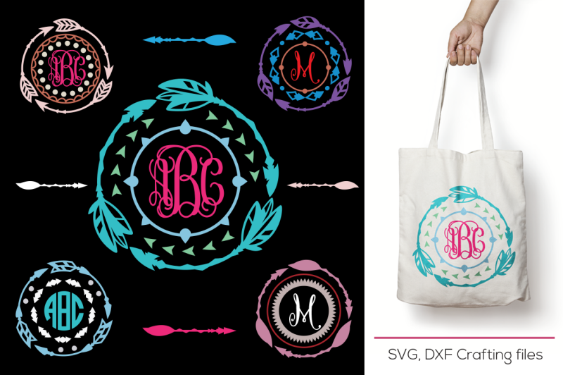 Download Free Boho Indian Arrow Monogram Frames Svg Cutting File Arrow Designs Svg Dxf Png Cricut Design Space Silhouette Studio Digital Cut Files Ask A Question Crafter File Free Svg Cut Files The