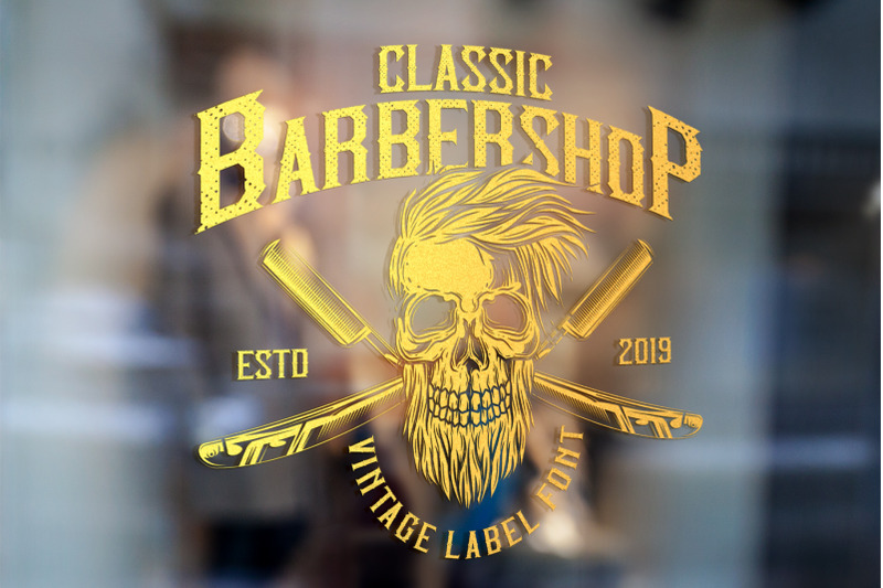 Classic Barbershop Font By Vozzy Vintage Fonts And Graphics Thehungryjpeg Com