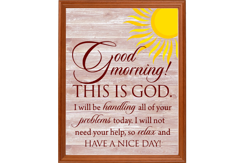 Good Morning This Is God Printable By Lady Chatterly Deigns