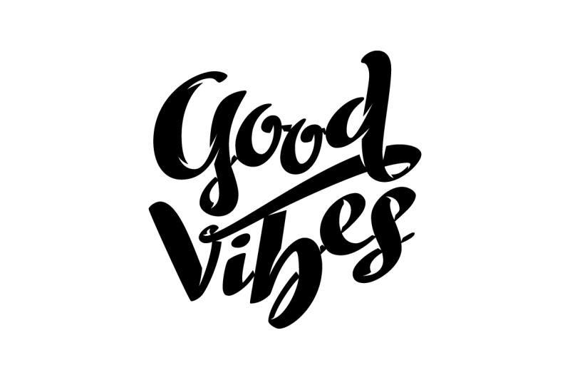 Download Free SVG Good Vibes Lettering By Vectalex TheHungryJPEG.com from m...