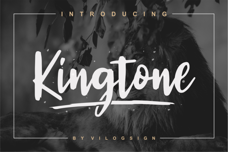 Kingtone Handcrafted Script Font By Vilogsign Thehungryjpeg Com
