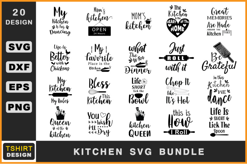 Download Kitchen Svg Bundle By Teewinkle Thehungryjpeg Com