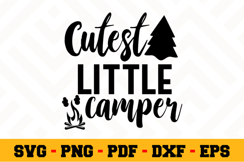 Download Cutest little camper SVG, Camping SVG Cut File n057 By ...