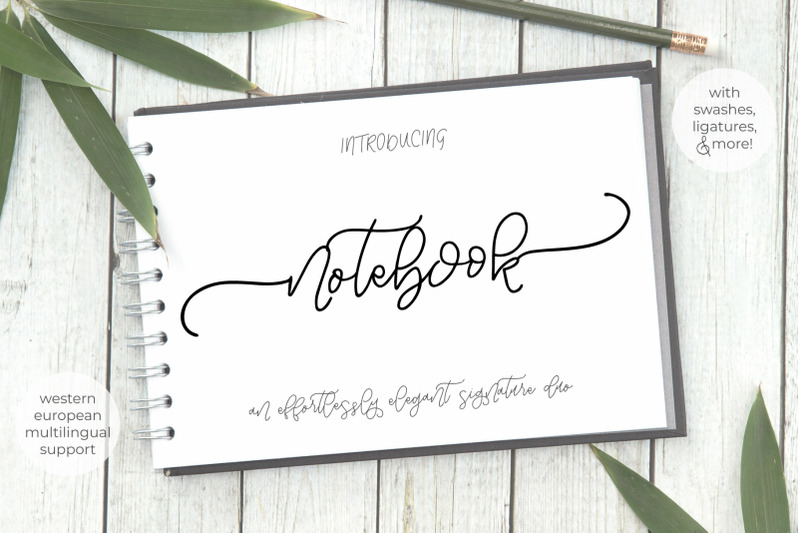 Notebook Script By The Lively Pen Thehungryjpeg Com