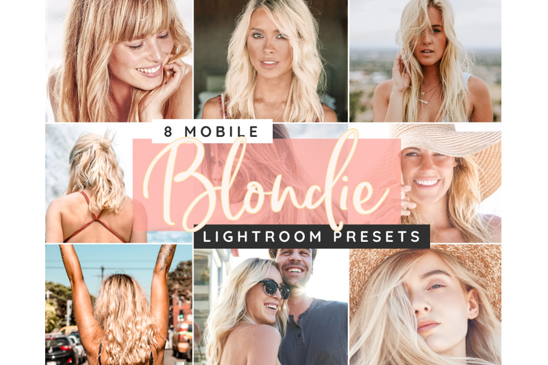Lightroom Blonde Mobile Presets By Paper Farms Thehungryjpeg Com