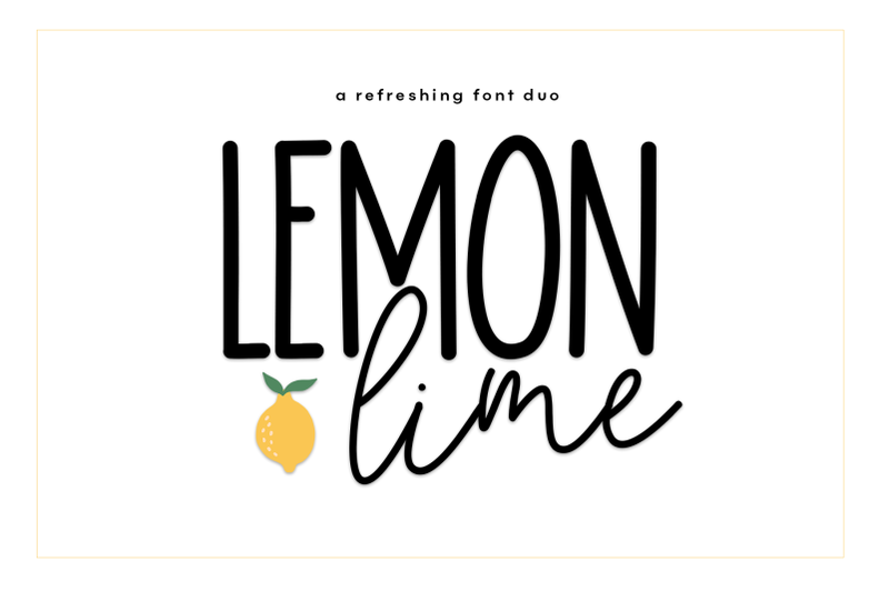 Lemon Lime A Handwritten Script Print Duo Font By Ka Designs Thehungryjpeg Com