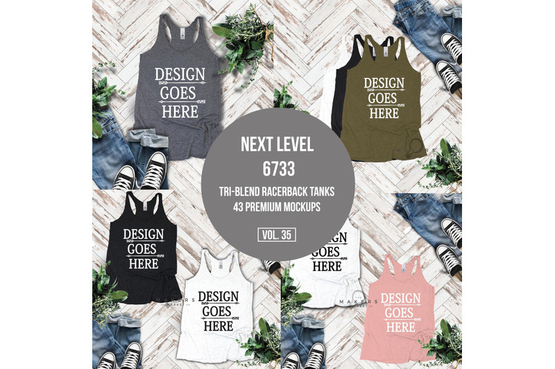 Tank Mock Up Next Level Tanks Next Level 6733 Download Stock Photogr By The Makers Market Thehungryjpeg Com