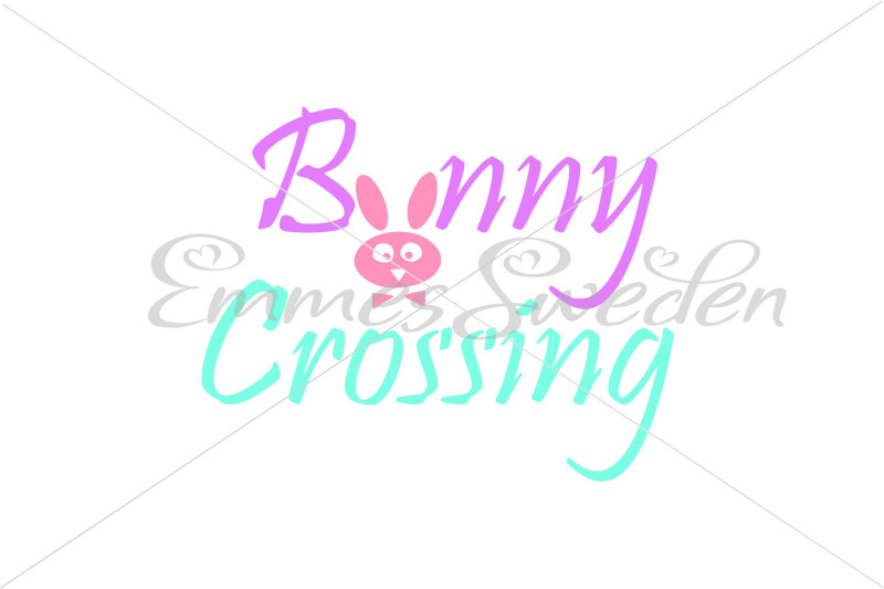 Bunny Crossing Easter Svg By Emmessweden Thehungryjpeg Com