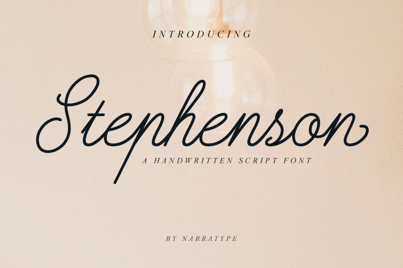 Stephenson Script Font By Narratype Thehungryjpeg Com