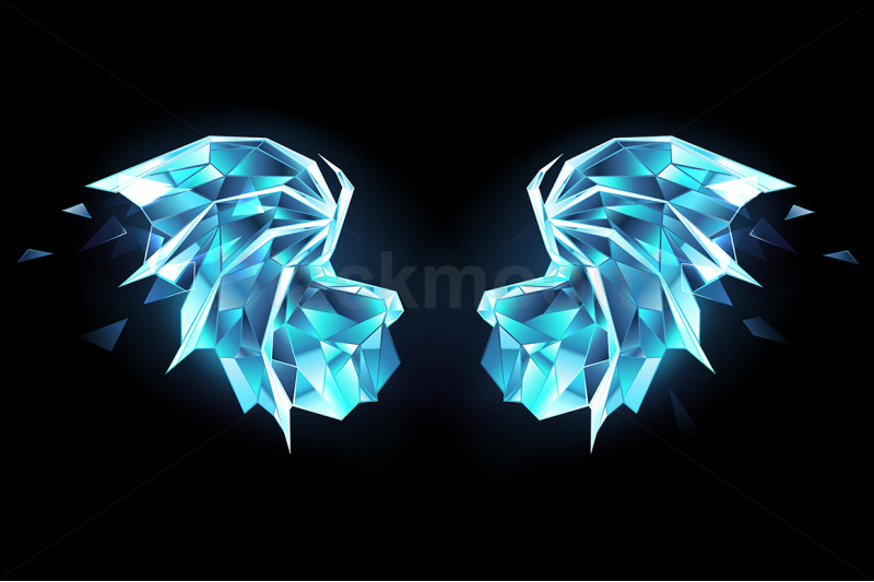 Ice Dragon Wings By blackmoon9 TheHungryJPEG