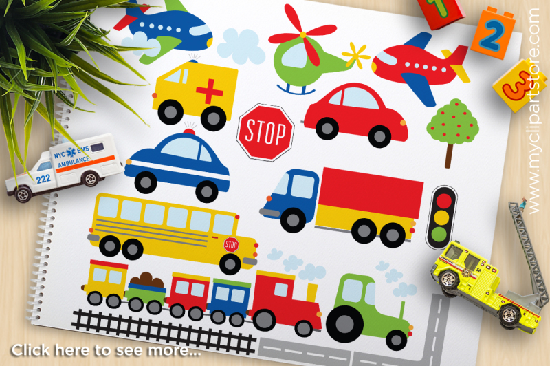 Download Free Trains Cars Planes Trucks Vector Clipart Crafter File Download Free Svg Files Creative Fabrica PSD Mockup Templates
