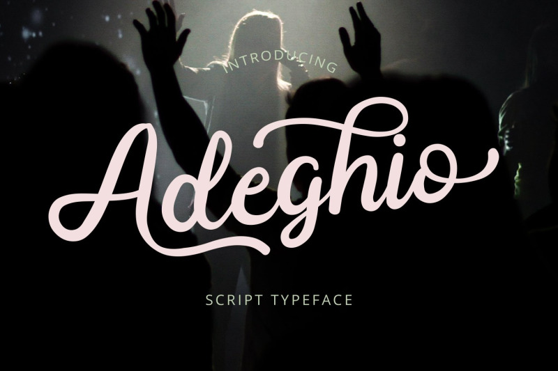 Adeghio Stylish Script Font By Jozgandoz Thehungryjpeg Com