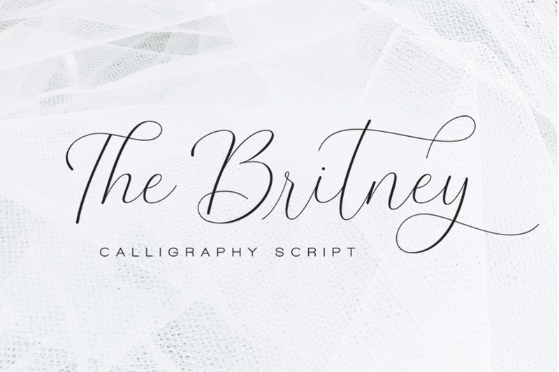 The Britney Calligraphy Script Font By Dharmas Thehungryjpeg Com