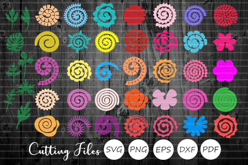 Download Rolled Paper Flowers Bundle | Svg Cut Files | By HD Art ...