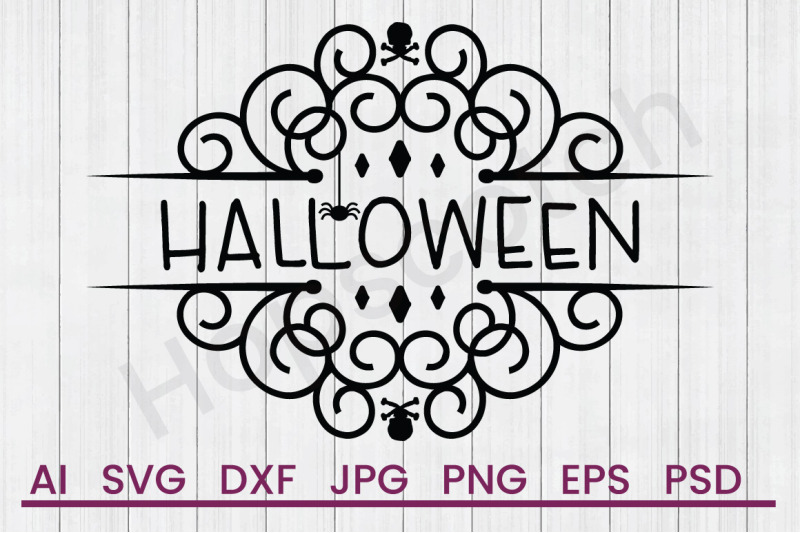 Decorative Halloween Svg File Dxf File By Hopscotch Designs Thehungryjpeg Com