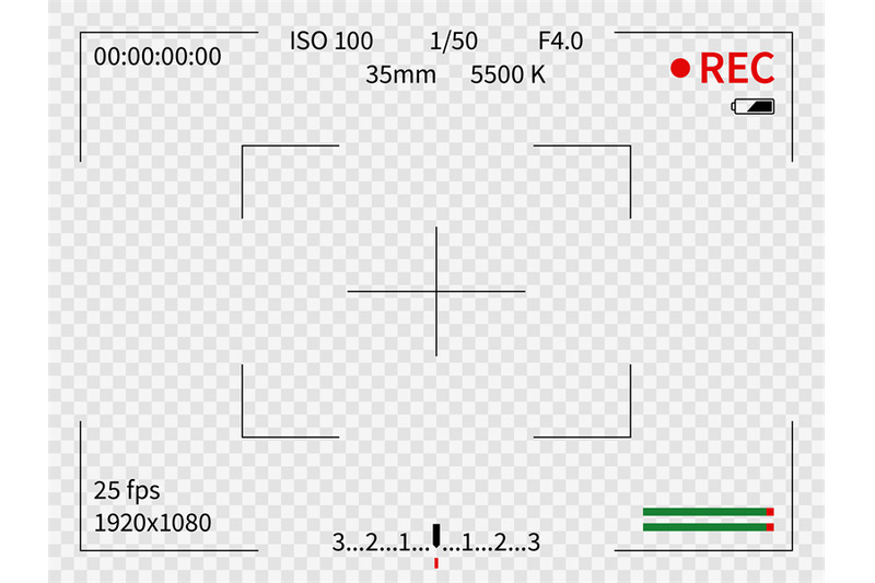 Camera Viewfinder Viewer Focus Frame Record Cameras Video Lens Lookin By Yummybuum Thehungryjpeg Com