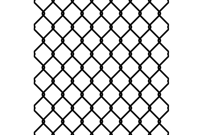 Fence link pattern. Seamless chain texture black mesh wallpaper securi By  YummyBuum