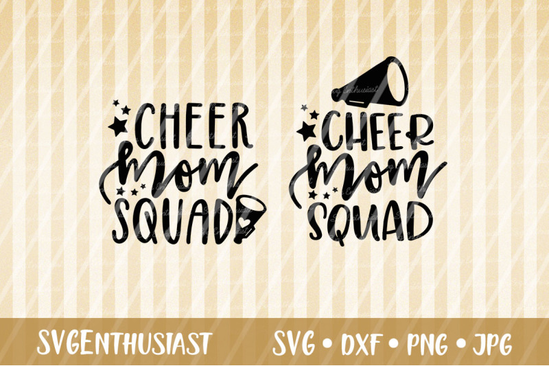 Cheer Mom Squad Svg Cut File Cheerleader Svg By Svgenthusiast Thehungryjpeg Com