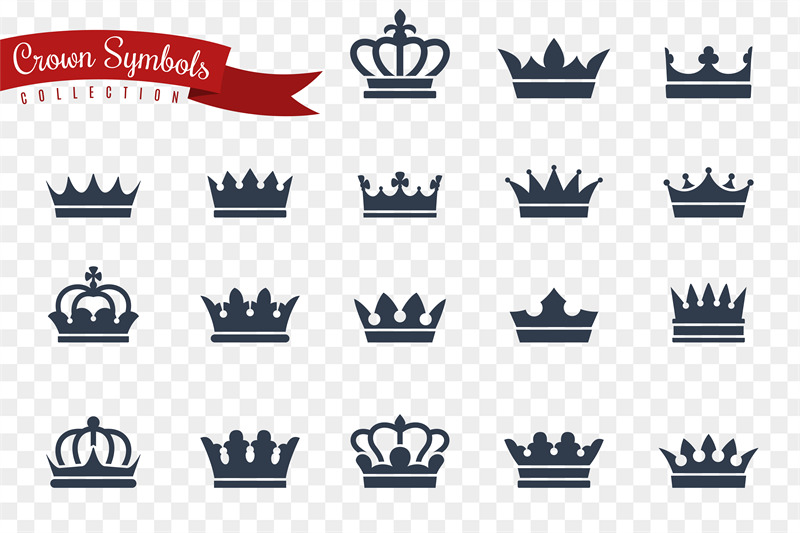 Crown Symbols King Queen Crowns Monarch Imperial Coronation Princess By Yummybuum Thehungryjpeg Com