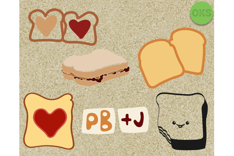 Peanut Butter And Jelly Sandwich Svg Eps Vector Dxf Download By Crafteroks Thehungryjpeg Com