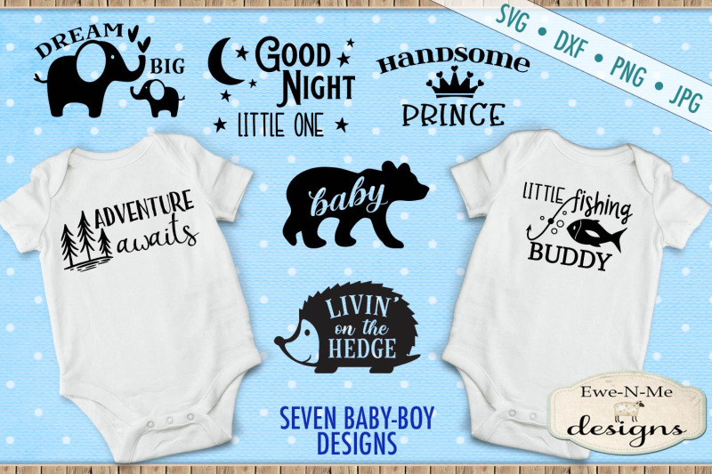 Baby Boy Svg Bundle Great For Onesies By Ewe N Me Designs Thehungryjpeg Com