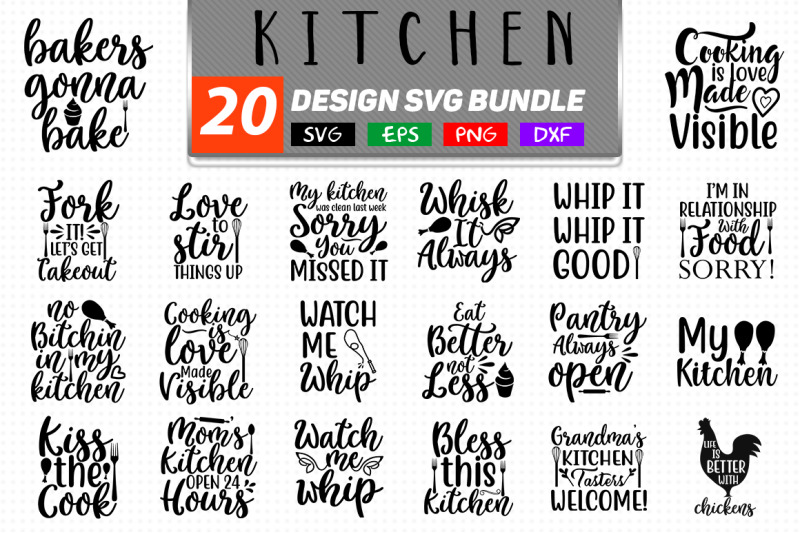 Kitchen Svg Bundle Kitchen Kitchen T Shirt By Teewinkle Thehungryjpeg Com