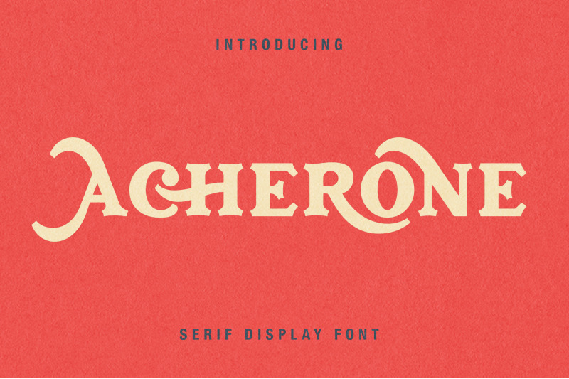 Acherone Serif Display Font By Runsell Thehungryjpeg Com