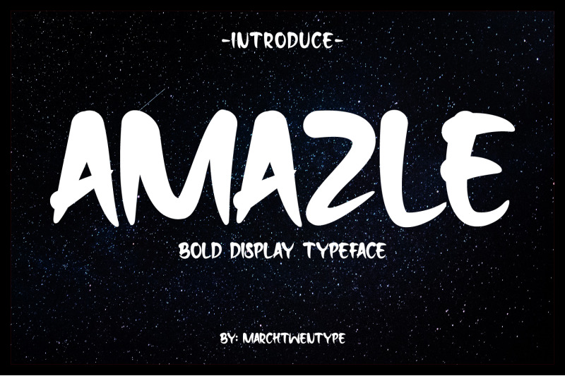 Amazle Typeface By Marchtwentype | TheHungryJPEG